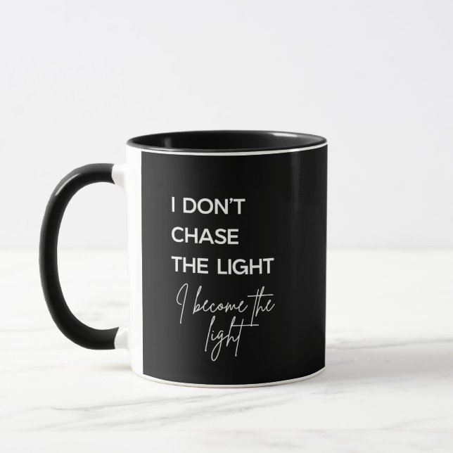 Caneca Motivational Quote Black Background (Esquerda)