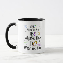 Caneca Motivational Quote Mug – Inspirational Coffee Cup