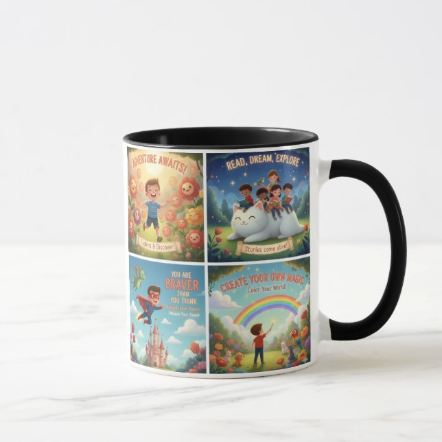 Caneca Motivational Quotes for Children's Rooms & Classro (Direita)