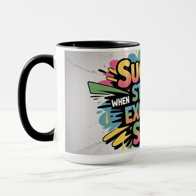 Caneca Motivational Success Starts When Excuses Stop (Esquerda)