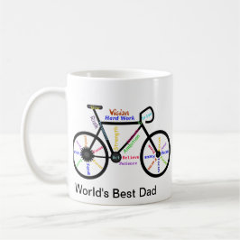 Caneca Motivational Words Bike, melhor Pai do ciclo