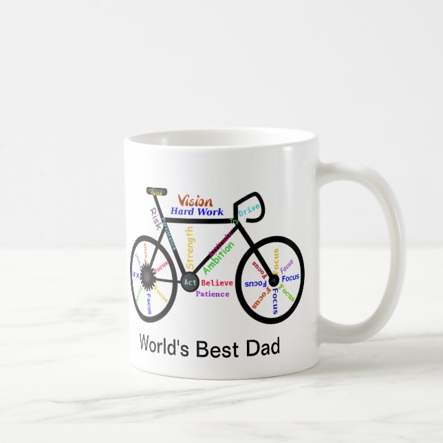 Caneca Motivational Words Bike, melhor Pai do ciclo (Direita)