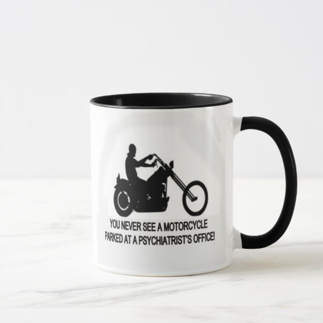 Caneca Motocicleta estacionada fora do escritório de um (Direita)
