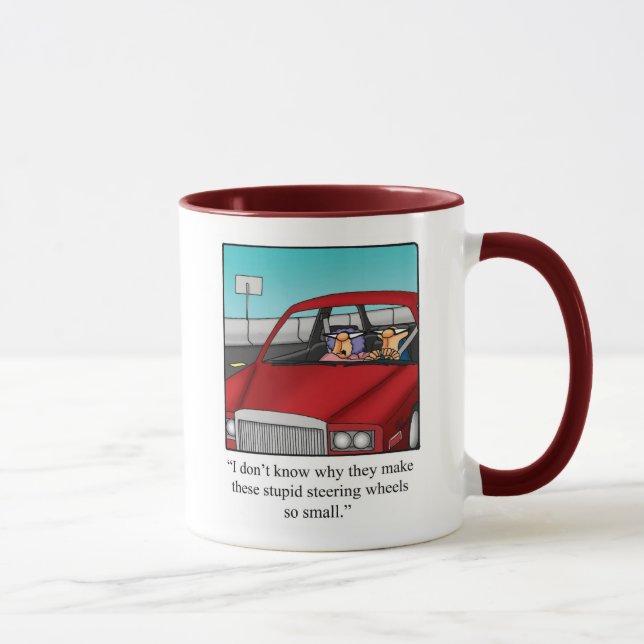 Caneca Motografia Engraçada Esposa com Retorno de Driver  (Direita)