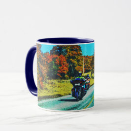 Caneca Motorcycle Rider Road Trip Art Mug