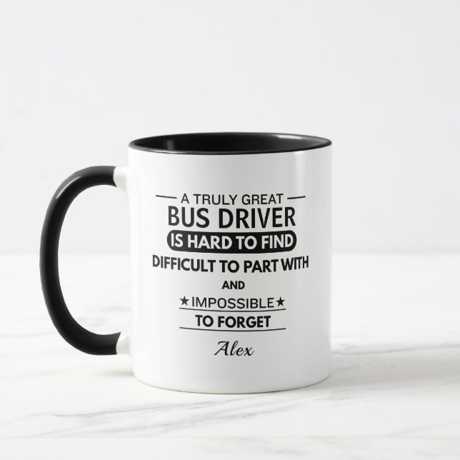 Caneca Motorista de Ônibus Personalizado (Esquerda)