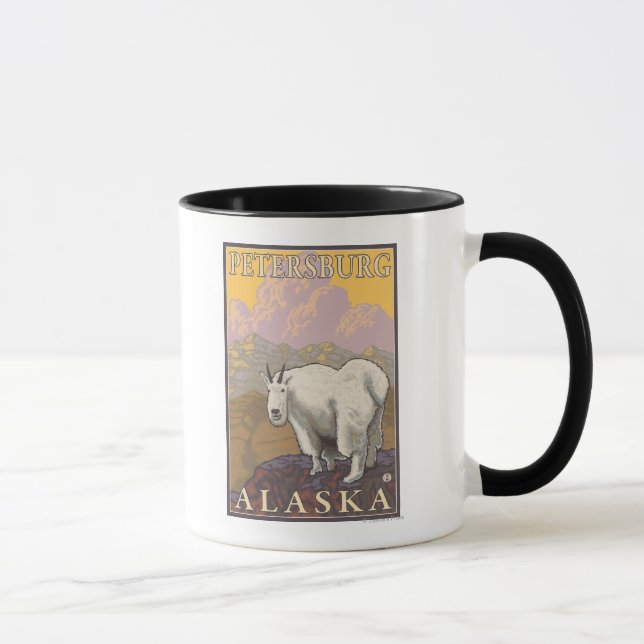 Caneca Mountain Goat - Petersburgo, Alasca (Direita)