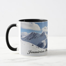 Caneca Mountaineering with Climber Silhouette and Mtns