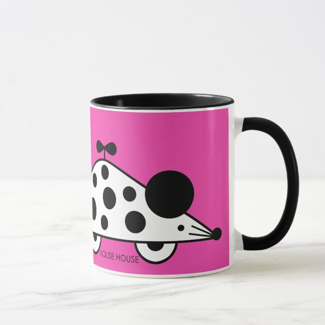 Caneca Mouse House BW Magenta (Direita)
