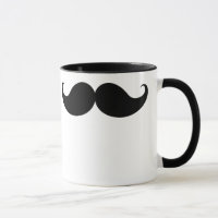 Moustache engraçado preto Stache do bigode do