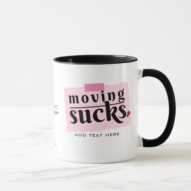 Caneca Mover Porra! Moderno Engraçado Adeus Bom Tchau Pre (Direita)