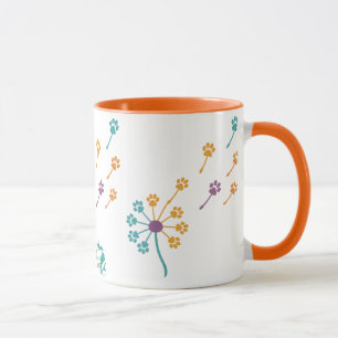 Caneca MPA Dandelion Paw Imprime Mugs de Café