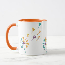 Caneca MPA Dandelion Paw Imprime Mugs de Café