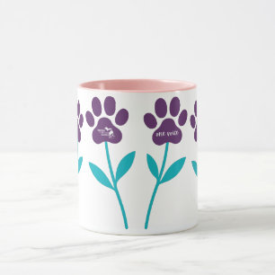 Caneca MPA Tulip Paw Imprime Mugs de Café