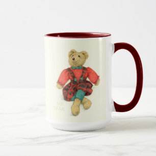 Caneca MR & SRA. BEAR Tall Maroon Combo Mug