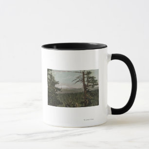 Caneca Mt. Capa, Oregon - vista da montanha de distante