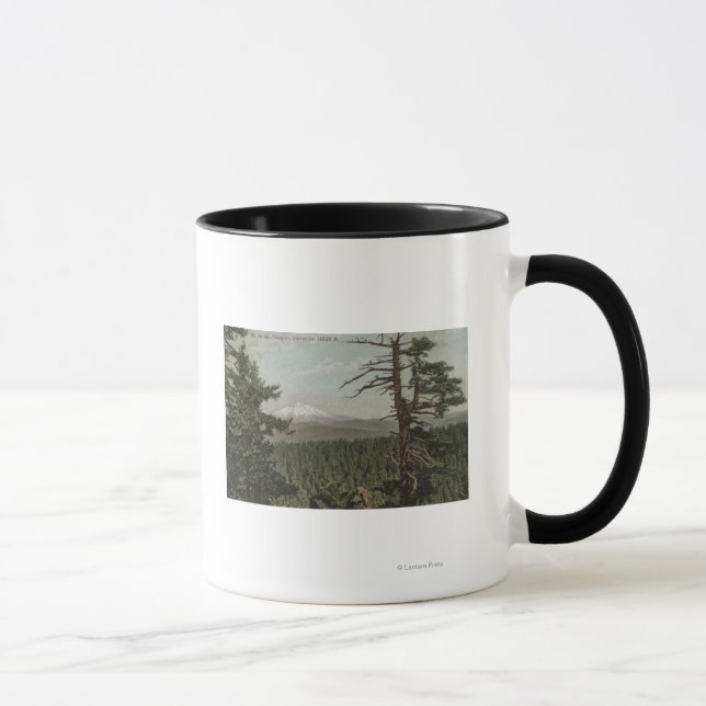 Caneca Mt. Hood, Oregon - Vista da Montanha a Distante (Direita)