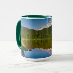 Caneca Mt. Rainier e lago de Reflexão