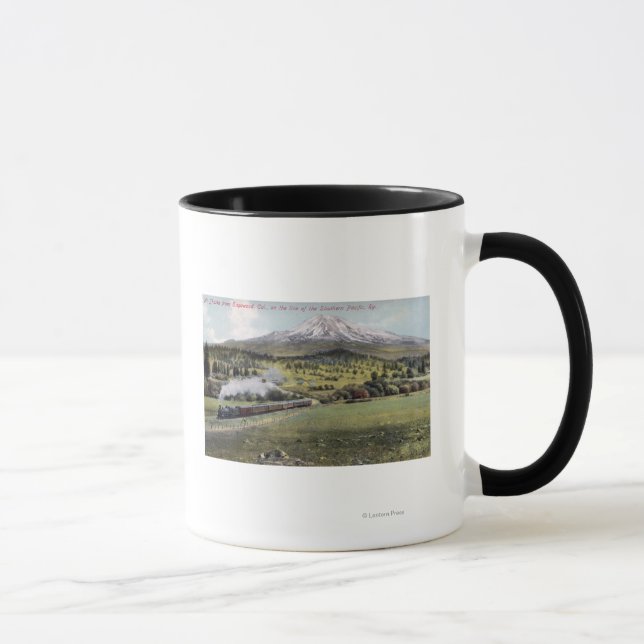 Caneca Mt. Shasta e Southern Pacific Rail (Direita)