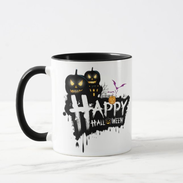 Caneca MuA para sucos e bebidas quentes para o Halloween, (Esquerda)