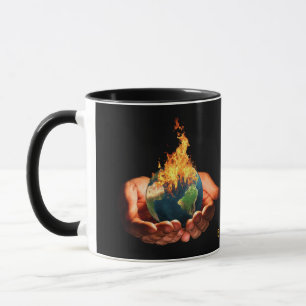 Caneca Mudança Climática O Aquecimento Global Da Terra Em