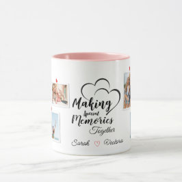 Caneca Mudança de foto de colagem para o melhor amigo