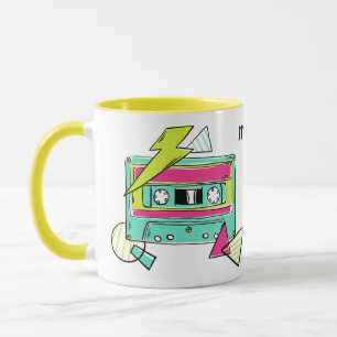 Caneca Mudanças de nome personalizado de fita de caixa