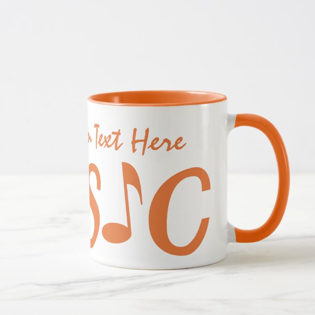 Caneca Mudanças personalizadas de MÚSICA (Direita)
