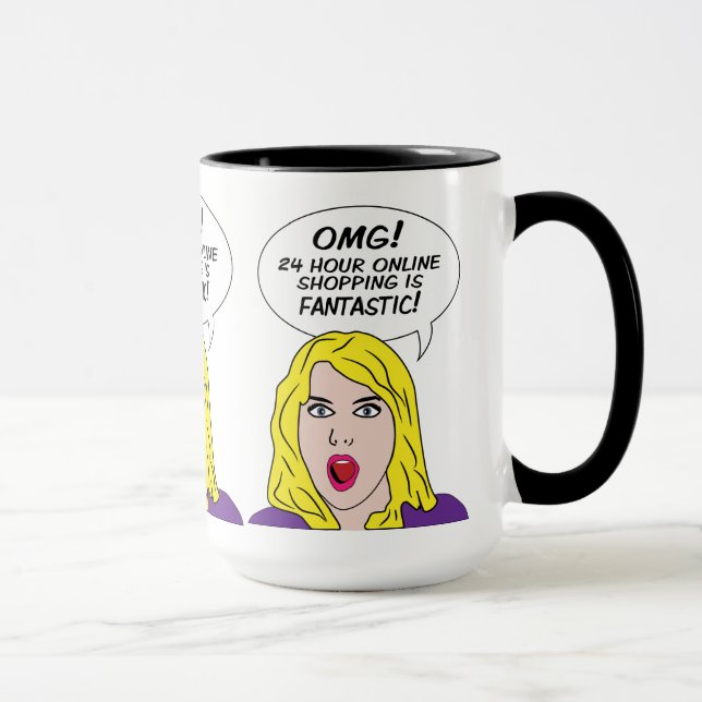 Caneca Mudanças RETRO HISTÓRIA EM QUADRINHOS (Direita)