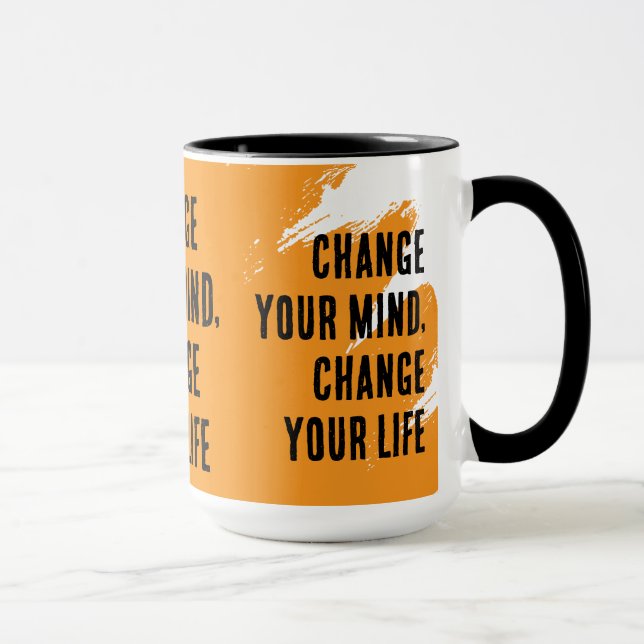 Caneca Mude De Ideia, Mude A Sua Vida (Direita)
