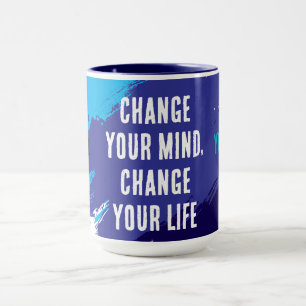 Caneca Mude Sua Mente, Mude Sua Vida (AZUL)