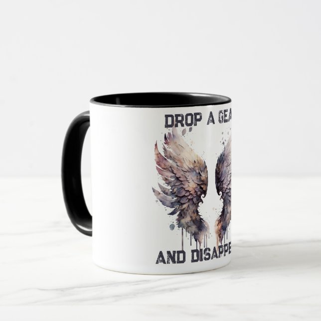 Caneca Mude uma Marcha e Desapareça, Motocicleta (Frente Esquerda)