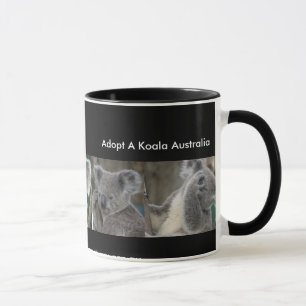Caneca Mug Adota Criança De Vida Selvagem De Koala Austrá