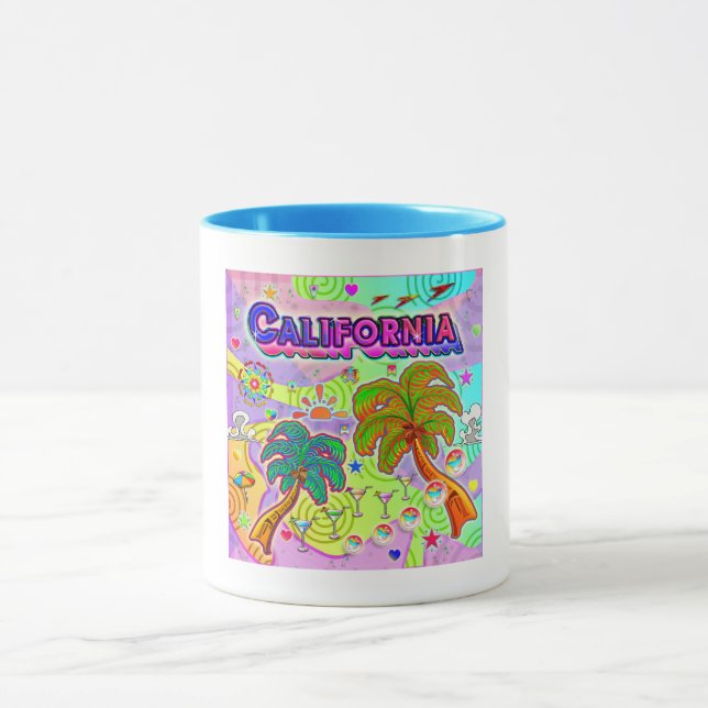 Caneca Mug Alvo de Férias da Califórnia (Centro)