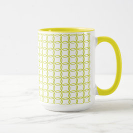 Caneca Mug - Anéis de bloqueio amarelo