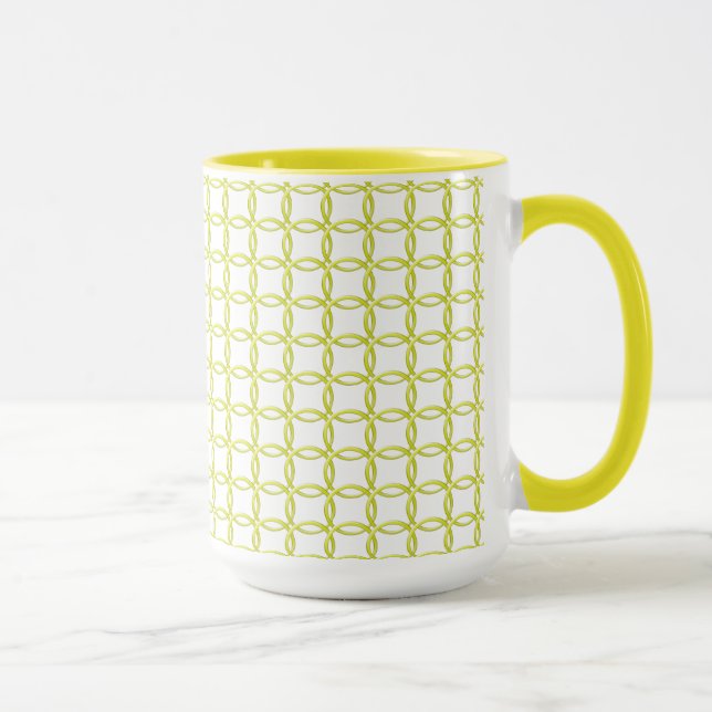 Caneca Mug - Anéis de bloqueio amarelo (Direita)