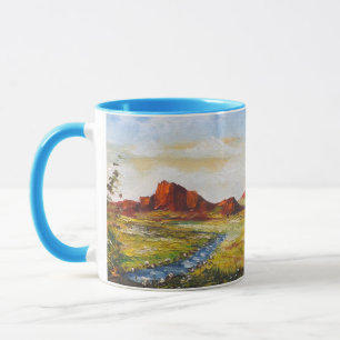 Caneca Mug Ann Hayes Pintando Red Rock Canyan