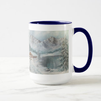 Caneca Mug Ann Hayes Pintando Sonho de Neve Bávaro