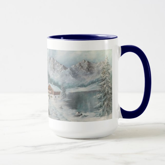Caneca Mug Ann Hayes Pintando Sonho de Neve Bávaro (Direita)