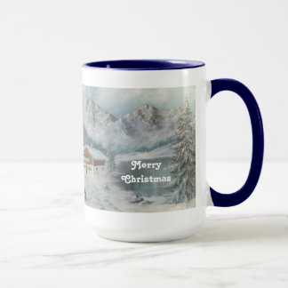 Caneca Mug Ann Hayes Pintando Sonho de Neve Bávaro