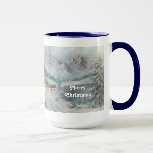 Caneca Mug Ann Hayes Pintando Sonho de Neve Bávaro (Direita)