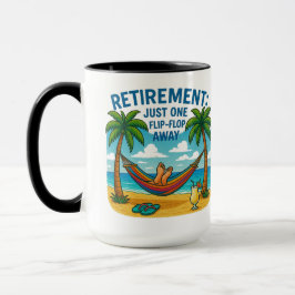 Caneca ☕ Mug: "Aposentadoria: apenas um Sacudir de salto"