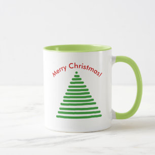 Caneca Mug - Árvore de Natal com texto curvo