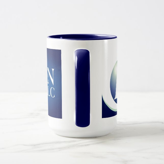 Caneca Mug azul-corban de 15 oz (Alça)