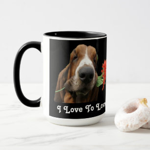Caneca Mug Basset Hound I Love