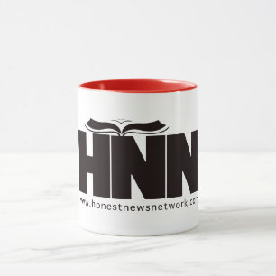 Caneca Mug branco, preto e vermelho