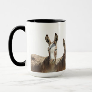 Caneca Mug, burros selvagens, burros, burros, vida selvag