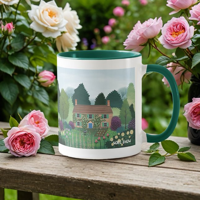 Caneca Mug Café, Jardim de Algodão Inglês (Criador carregado)