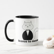 Caneca Mug - Cat. License to Meow