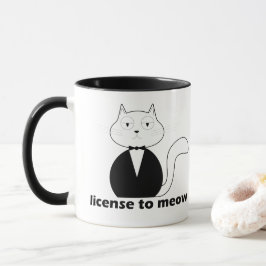 Caneca Mug - Cat. License to Meow